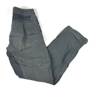 Kuhl Radikl Outdoor Pants Mens 30 X 30 Hiking Gray Cotton Blend